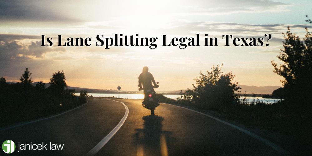 is lane splitting legal in texas