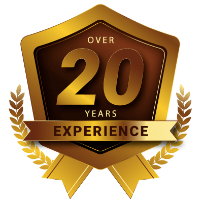 over 20 years of experience